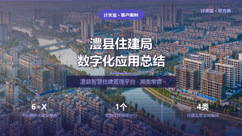 澧县住建局数字化应用总结