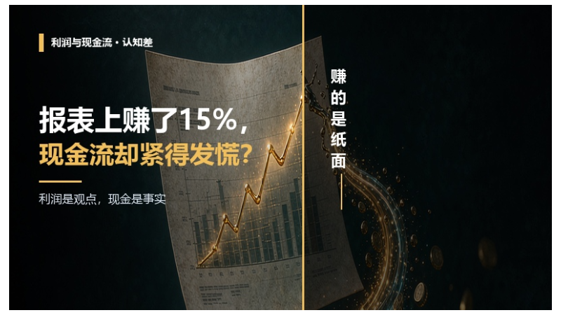 报表上赚了15%，现金流却紧得发慌？