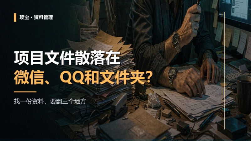 项目文件散落在微信、QQ和文件夹？项宝"我的待办"让资料一秒可达