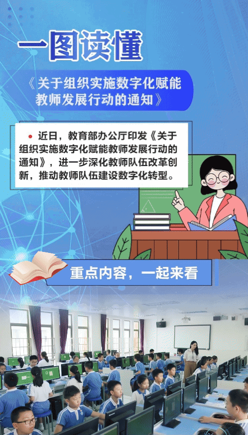 6大行动，让数字化赋能教师发展！来看教育部最新通知