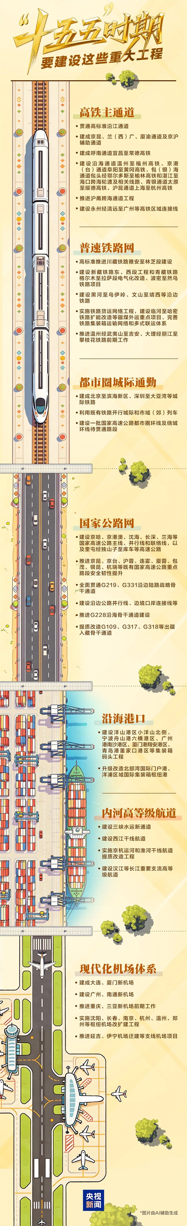 【图解】“十五五”蓝图，画了这些“路”！
