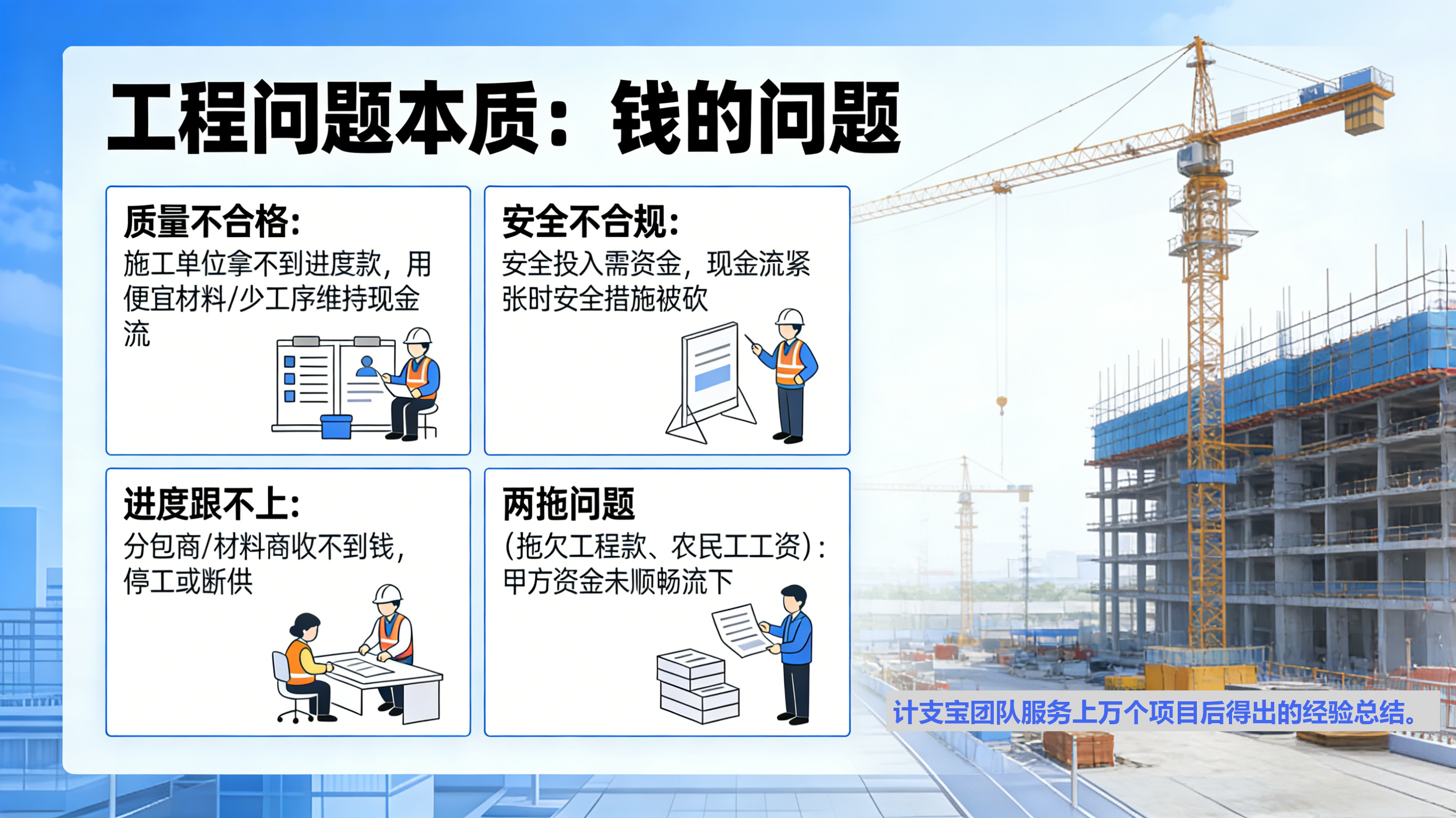 计支宝的“钱管一切”哲学：为什么说工程管理的核心是现金流？