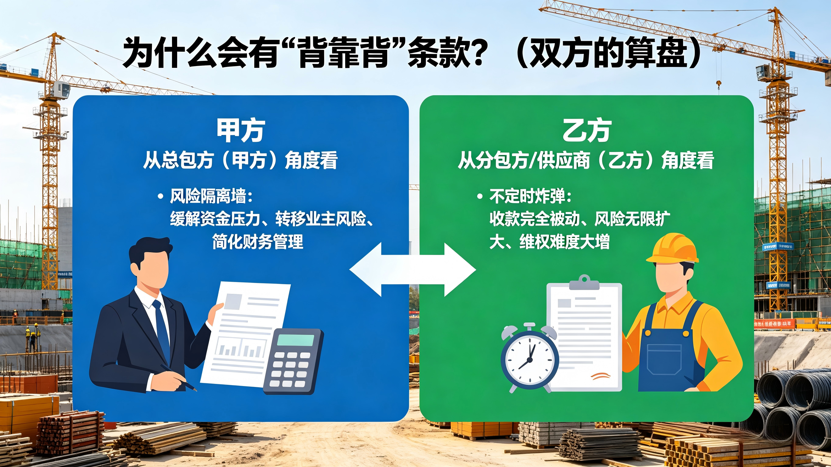 工程支付里的“背靠背”条款，到底是馅饼还是陷阱？