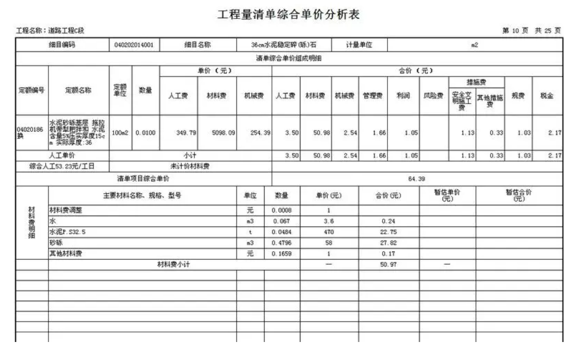 工程量清单的构成_如何使用工程量清单