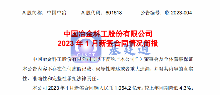 中国中冶斩获1054亿大单，开启猛攻模式！